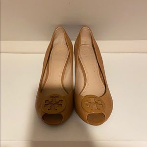 Tory Burch Peep Toe Wedge